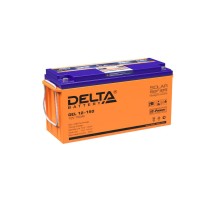 Батарея DELTA серия GEL, GEL 12-150, напряжение 12В, емкость 150Ач (разряд 10 часов),  макс. ток разряда (5 сек.) 1000А, макс. ток заряда 30А, свинцово-кислотная типа AGM+GEL, клеммы под болт М8, ДxШxВ 484х170х241мм., вес 48.1кг., LCD, срок службы 10-12 л