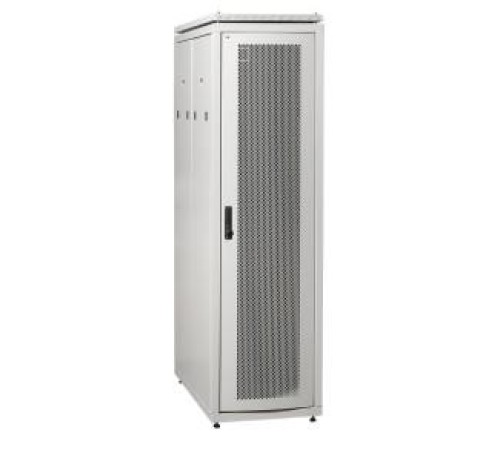 Шкаф сетевой 19" LINEA N 42U 600х1000 мм перфорированные двери серый