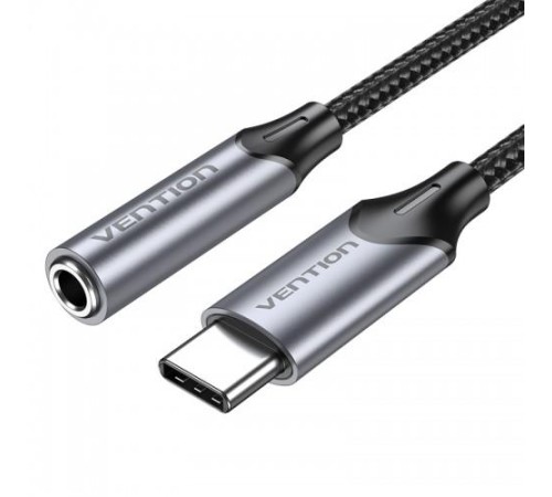 Переходник Vention USB-C M/ Jack 3.5 mm F DAC - 0,1м Серый