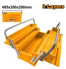 Ящик для инструментов Ingco HTB02,495200209мм, 3 уровня, металл