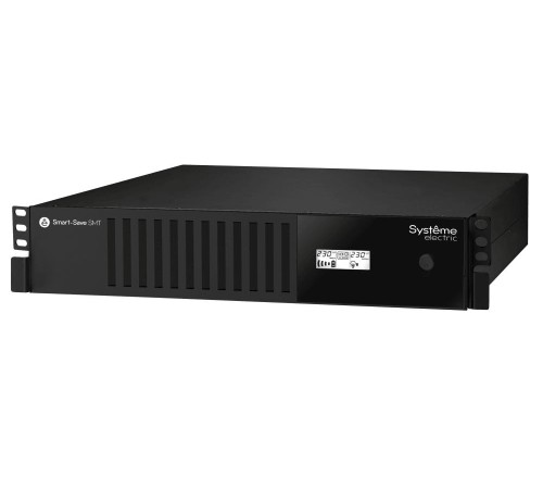 ИБП Smart-Save SMT Systeme Electric 1000 ВА, монтаж в стойку 2U, 230 В, 6 розеток  IEC C13, SmartSlot, AVR, LCD, USB HID