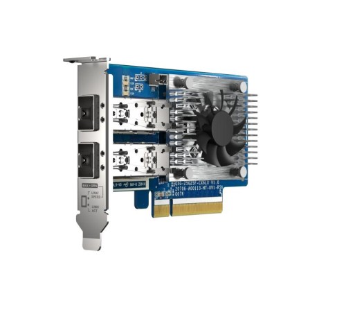 Сетевая карта/ QNAP QXG-25G2SF-CX6 Dual Port 25 GbE SFP28 PCIe Gen4 x8 NIC