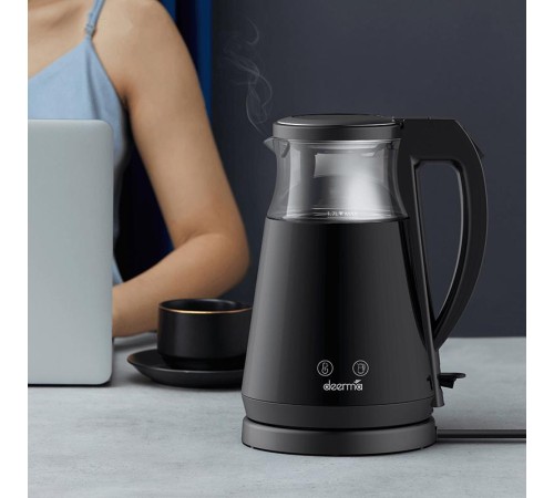 Electric Kettle DEM-SH90W Black, 1.7L, 1700W, thermostat 40-100°C Electric Kettle DEM-SH90W Black, 1.7L, 1700W, thermostat 40-100°C