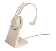 Гарнитура беспроводная/ Jabra Evolve2 65, Link380a MS Mono Stand Beige