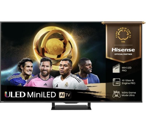 Телевизор ЖК 55'' Hisense/ 55", Ultra HD, Mini LED, Local Dimming Zones 312, 165 Hz (VRR), Smart TV (ОС VIDAA U9), Wi-Fi, DVB-T2/T/C/S2/S, HDR 10+, Dolby Vision, Dolby Atmos, Bluetooth, 2.1.2ch 2*10W(Main)+20W(Subwoofer)+2*5W(Side), CI+(1.4), 4хHDMI Телевизор ЖК 55'' Hisense/ 55", Ultra HD, Mini LED, Local Dimming Zones 312, 165 Hz (VRR), Smart TV (ОС VIDAA U9), Wi-Fi, DVB-T2/T/C/S2/S, HDR 10+, Dolby Vision, Dolby Atmos, Bluetooth, 2.1.2ch 2*10W(Main)+20W(Subwoofer)+2*5W(Side), CI+(1.4), 4хHDMI