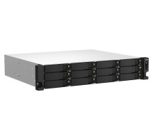 Системы хранения данных QNAP SMB 2U/12bay QC 2,0GhzCPU/8Gb(upto16Gb)/upto 24HDD with TL-R1200S-RP/SATA(3,5" 2,5")/ 4xUSB/1xExp.slot/2x2,5Gb/1xHDMI/iSCSI/2xPS/no rail(RAIL-B02)/3YW TS-1264U-RP-8G-EU-RU