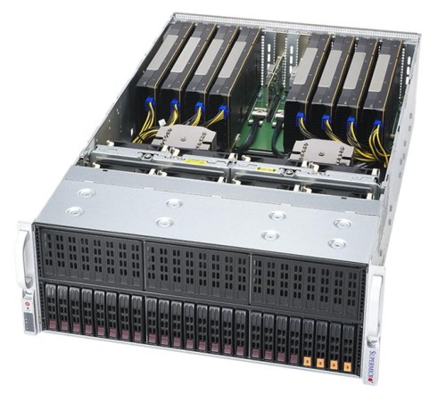 Шасси серверное Supermicro A+ 4U Server 4124GS-TNR noCPU(2)7003/7002 EPYC/TDP 280W/no DIMM(32)/SATARAID HDD(35)SFF+HDD(2)SFF NVMe(4)SFF/2x1Gbe/ support up to 8 double/ width GPU Шасси серверное Supermicro A+ 4U Server 4124GS-TNR noCPU(2)7003/7002 EPYC/TDP 280W/no DIMM(32)/SATARAID HDD(35)SFF+HDD(2)SFF NVMe(4)SFF/2x1Gbe/ support up to 8 double/ width GPU