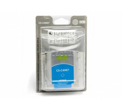 -/ Картридж струйный Cactus CS-C4907 №940XL голубой (30мл) для HP DJ Pro 8000/8500