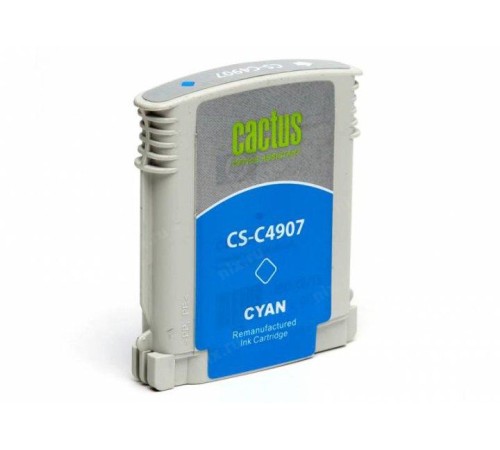 -/ Картридж струйный Cactus CS-C4907 №940XL голубой (30мл) для HP DJ Pro 8000/8500