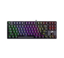 Клавиатура проводная Dareu EK87 Black (черный), подсветка Rainbow, D-свитчи Blue (tactile (clicky), dustproof), раскладка клавиатуры ENG/RUS (Мятая упаковка)