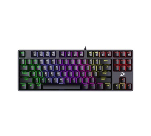 Клавиатура проводная Dareu EK87 Black (черный), подсветка Rainbow, D-свитчи Blue (tactile (clicky), dustproof), раскладка клавиатуры ENG/RUS (Мятая упаковка) Клавиатура проводная Dareu EK87 Black (черный), подсветка Rainbow, D-свитчи Blue (tactile (clicky), dustproof), раскладка клавиатуры ENG/RUS (Мятая упаковка)