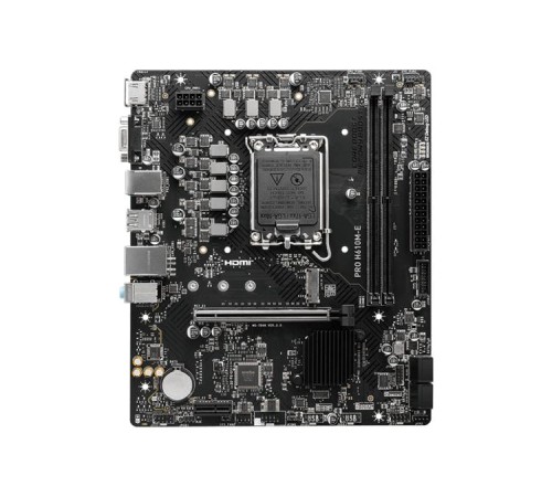 Материнская плата MSI PRO H610M-E DDR5 s1700,2DDR5,1PCI-Ex16,1PCI-Ex1,1M.2,4SATA3.0,4USB3.2Gen1, mATX,RTL