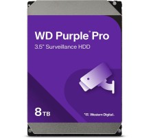Жесткий диск/ HDD WD SATA3 8Tb Purple Pro 7200 rmp 256MB  1 year warranty (replacement WD8001PURP)