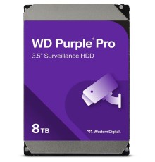 Жесткий диск/ HDD WD SATA3 8Tb Purple Pro 7200 rmp 256MB  1 year warranty (replacement WD8001PURP)