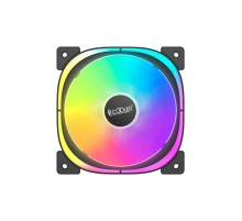 Кулер для корпуса/ Case Cooler PCCooler EF 120 ARGB BK 3 IN 1 (120x120x25mm, 4-pin PWM, ARGB, 37.98CFM, 25.7dBA, 1500RPM, Black, 3pcs)