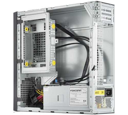 Корпус с блоком питания 250Вт./ Case Foxline mITX 250W TFX, 2xUSB3.0, Black/Black Trim, powercord