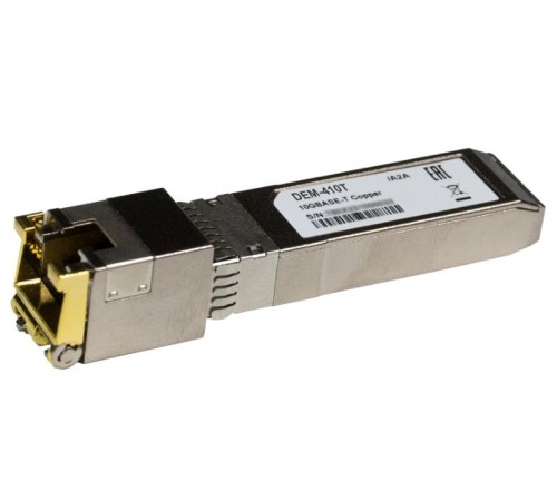Трансивер D-Link SFP+ Transceiver, 10GBase-T, RJ45, 30M