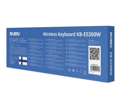 Беспроводная клавиатура SVEN KB-E5300W графит (109 кл.+12Fn) Беспроводная клавиатура SVEN KB-E5300W графит (109 кл.+12Fn)