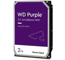 Жесткий диск/ HDD WD SATA3 2TB Purple Video 5400 RPM 256Mb 1 year warranty