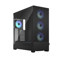 Корпус ПК без блока питания/ Case Fractal Design Pop XL Air RGB TG Clear Tint, Full-Tower, 4x120mm RGB, 2xUSB-A 3.2 E-ATX, ATX, mATX, mITX Black