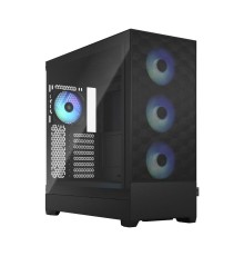 Корпус ПК без блока питания/ Case Fractal Design Pop XL Air RGB TG Clear Tint, Full-Tower, 4x120mm RGB, 2xUSB-A 3.2 E-ATX, ATX, mATX, mITX Black