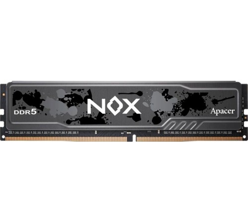 Оперативная память Apacer  DDR5  32GB  6000MHz DIMM NOX Black Gaming Memory CL40 1.35V Kit (2x16GB) (Retail) 2048*8  Heat Sink (Retail) 3 years (AH5U32G60C622MBAA-2)