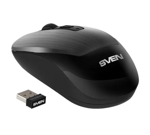 Беспроводная мышь SVEN RX-380W серый металлик (2,4 GHz, 3+1кл. 800-1600DPI, блист.) Беспроводная мышь SVEN RX-380W серый металлик (2,4 GHz, 3+1кл. 800-1600DPI, блист.)