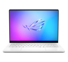 Ноутбук/ ASUS ROG Zephyrus G14 GA403WW-QS100W 14"(2880x1800 OLED 120Hz)/AMD Ryzen AI 9 HX 370(2Ghz)/32768Mb/1024PCISSDGb/noDVD/Ext:NVIDIA GeForce RTX 5080(16384Mb)/Cam/BT/WiFi/73WHr/war 1y/1.57kg/Platinum White/Win11Home +  +чехол