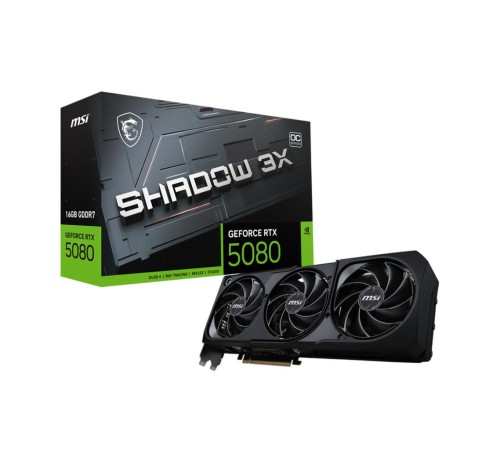 Видеокарта/ GeForce RTX 5080 16G SHADOW 3X OC Видеокарта/ GeForce RTX 5080 16G SHADOW 3X OC