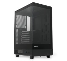 Корпус без блока питания/ Case HSPD F510, Panoramic Mid Tower, Black, TG, 0.5 SPCC, no fans ATX, mATX, mITX 180/280/160mm 1x2.5", 1x3.5", 7xPCI 1xUSB-A 3.0, 1xUSB-A 1.0 356x218x467mm