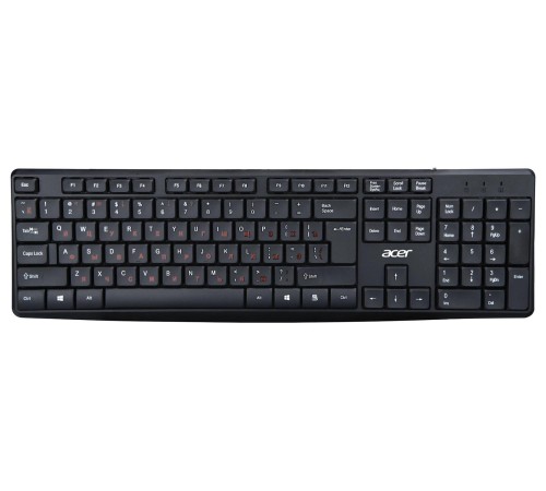Набор клавиатура+мышь/ Проводной набор (клав+мышь) ACER OMW141 Wired USB combo set wired black Набор клавиатура+мышь/ Проводной набор (клав+мышь) ACER OMW141 Wired USB combo set wired black