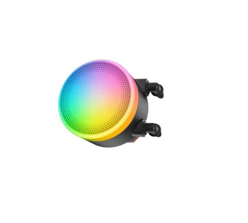 Водяное охлаждение для процессора/ Water Cooling System SAMA L40 Black (240mm, Black, ARGB/ Fans: 2x120mm, 82.79CFM, 29dBA, 2000RPM/ Pump height 52mm, 29dBA, 2500RPM, Rad thickness 27mm/ S: 1851, 1700, 1200, 20XX, 115X, AM5, AM4)