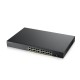 Коммутатор/ ZYXEL GS1900-24HPv2, Smart L2 PoE + switch rack 19 ", 24xGE PoE +, 2xSFP, PoE budget 170 W
