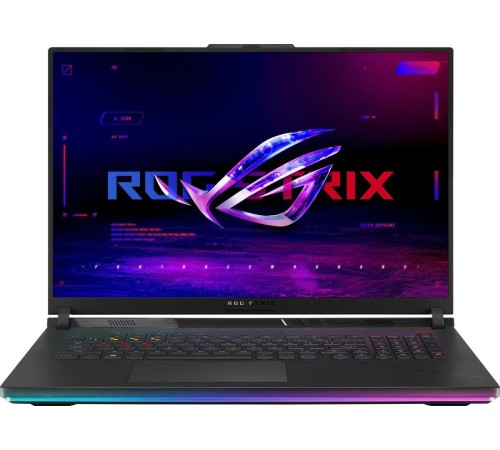 Ноутбук/ ASUS ROG Strix SCAR 18 G834JZR-N6072 18"(2560x1600 WVA (матовый, 240Hz, 3ms) )/Intel Core i9 14900HX(2.39Ghz)/32768Mb/1024PCISSDGb/noDVD/Ext:nVidia GeForce RTX4080(12288Mb)/Cam/BT/WiFi/90WHr/war 1y/3.1kg/Off Black/DOS Ноутбук/ ASUS ROG Strix SCAR 18 G834JZR-N6072 18"(2560x1600 WVA (матовый, 240Hz, 3ms) )/Intel Core i9 14900HX(2.39Ghz)/32768Mb/1024PCISSDGb/noDVD/Ext:nVidia GeForce RTX4080(12288Mb)/Cam/BT/WiFi/90WHr/war 1y/3.1kg/Off Black/DOS
