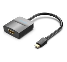Мультимедиа конвертер Vention USB Type C M/HDMI F, Черный