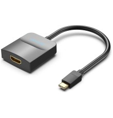 Мультимедиа конвертер Vention USB Type C M/HDMI F, Черный