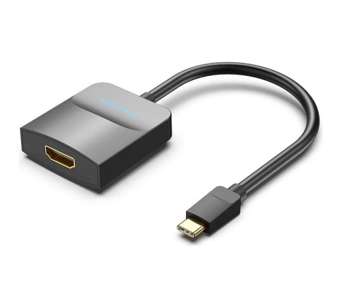 Мультимедиа конвертер Vention USB Type C M/HDMI F, Черный Мультимедиа конвертер Vention USB Type C M/HDMI F, Черный