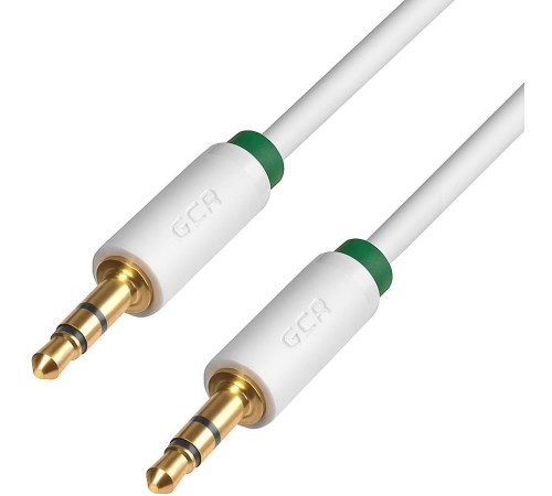 Greenconnect Кабель аудио 1.0m jack 3,5mm/jack 3,5mm белый, зеленая окантовка, ультрагибкий, 28 AWG, M/M, Premium GCR-AVC1662-1.0m, экран, стерео Greenconnect Кабель аудио 1.0m jack 3,5mm/jack 3,5mm белый, зеленая окантовка, ультрагибкий, 28 AWG, M/M, Premium GCR-AVC1662-1.0m, экран, стерео