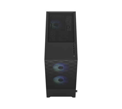 Корпус ПК без блока питания/ Case Fractal Design Pop Air RGB TG Clear Tint, Midi-Tower, 3x120mm RGB, 2xUSB-A 3.2 ATX, mATX, mITX Black