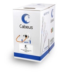  Cabeus UTP-4P-Cat.5e-SOLID-LSZH Кабель витая пара UTP (U/UTP), категория 5e, 4 пары (24 AWG), одножильный, оранжевый, LSZH, нг(А)-HF, (305 м)