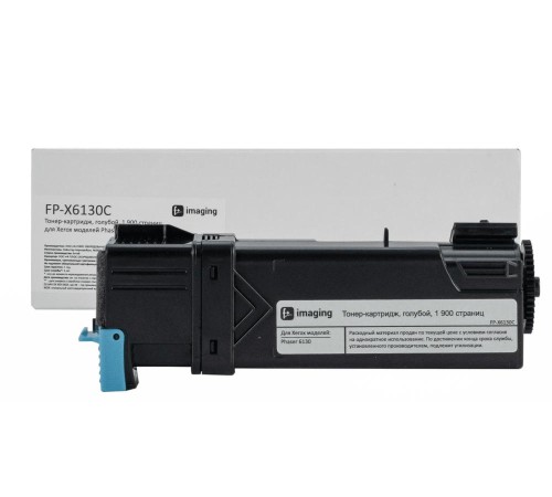 Тонер-картридж F+ imaging, голубой, 1 900 страниц, для Xerox моделей Phaser 6130 (аналог 106R01282), FP-X6130C (Вскрытая упаковка)