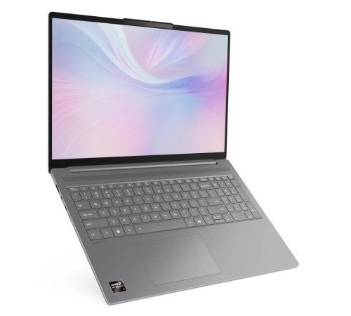 Ноутбук/ Lenovo IdeaPad Slim 5 16AKP10 16"(2880x1800 OLED)/AMD Ryzen AI 7  350(2Ghz)/16384Mb/512PCISSDGb/noDVD/Int:AMD Radeon 860M/Cam/BT/WiFi/80WHr/war 1y/1.76kg/luna grey/noOS + 100W, RU kbd