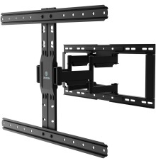 Кронштейн ONKRON/ 32-90" макс 400*600  наклон -5°/+10°, поворот ±40° Макс нагрузка 50кг, от стены 34-330мм, черный