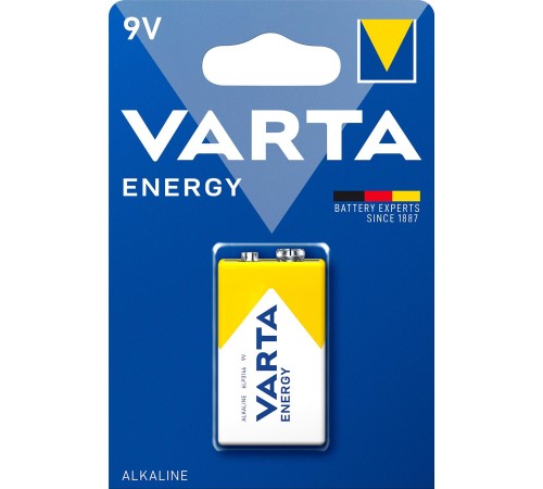 Батарейка Крона/ Батарейка Varta ENERGY Крона 6LR61 BL1 Alkaline 9V (4122) (1/10/50) (1 шт.) Батарейка Крона/ Батарейка Varta ENERGY Крона 6LR61 BL1 Alkaline 9V (4122) (1/10/50) (1 шт.)