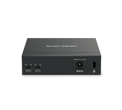 коммутатор Mercusys MS105GP, 5-Port Gigabit Desktop Switch with  4-Port PoE+