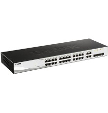 Коммутатор/ DGS-1210-28/FL Managed L2 Switch 24x1000Base-T, 4xCombo 1000Base-T/SFP, Surge 6KV, CLI