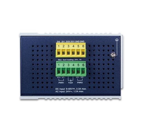 коммутатор/ PLANET IGS-6325-16T4S IP30 Industrial L3 16-Port 10/100/1000T + 4-port 1G/2.5G SFP Full Managed Switch (-40 to 75 C, dual redundant power input on 9~48VDC terminal block, 2*DI, 2*DO, ERPS Ring, 1588 PTP TC, Modbus TCP, Cybersecurity features,