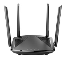 Маршрутизатор/ DIR-X1860/RU/R1A AX1800 Wi-Fi 6 Router, 1000Base-T WAN, 3x1000Base-T LAN, 4x5dBi external antennas