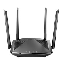 Маршрутизатор/ DIR-X1860/RU/R1A AX1800 Wi-Fi 6 Router, 1000Base-T WAN, 3x1000Base-T LAN, 4x5dBi external antennas