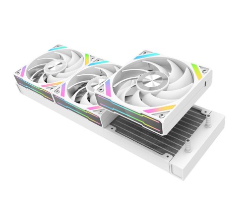 Водяное охлаждение для процессора/ Water Cooling System SAMA Q60 White (360mm, LED temp., White, ARGB/ Fans: 3x120mm, 86CFM, 30dBA, 2600RPM/ Pump height 64mm, 30dBA, 2800RPM, Rad thickness 27mm/ S: 1851, 1700, 1200, 20XX, 115X, AM5, AM4) Водяное охлаждение для процессора/ Water Cooling System SAMA Q60 White (360mm, LED temp., White, ARGB/ Fans: 3x120mm, 86CFM, 30dBA, 2600RPM/ Pump height 64mm, 30dBA, 2800RPM, Rad thickness 27mm/ S: 1851, 1700, 1200, 20XX, 115X, AM5, AM4)